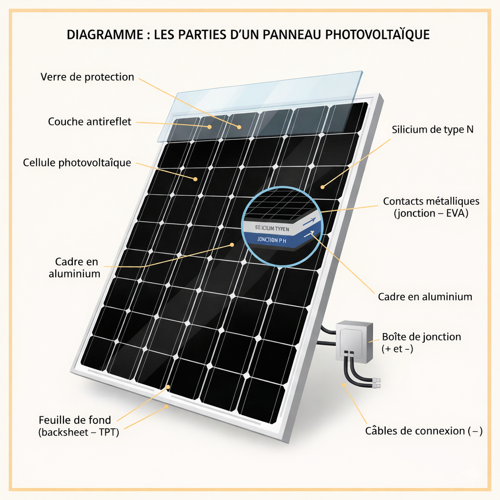 diagramme panneau photovoltaïque 