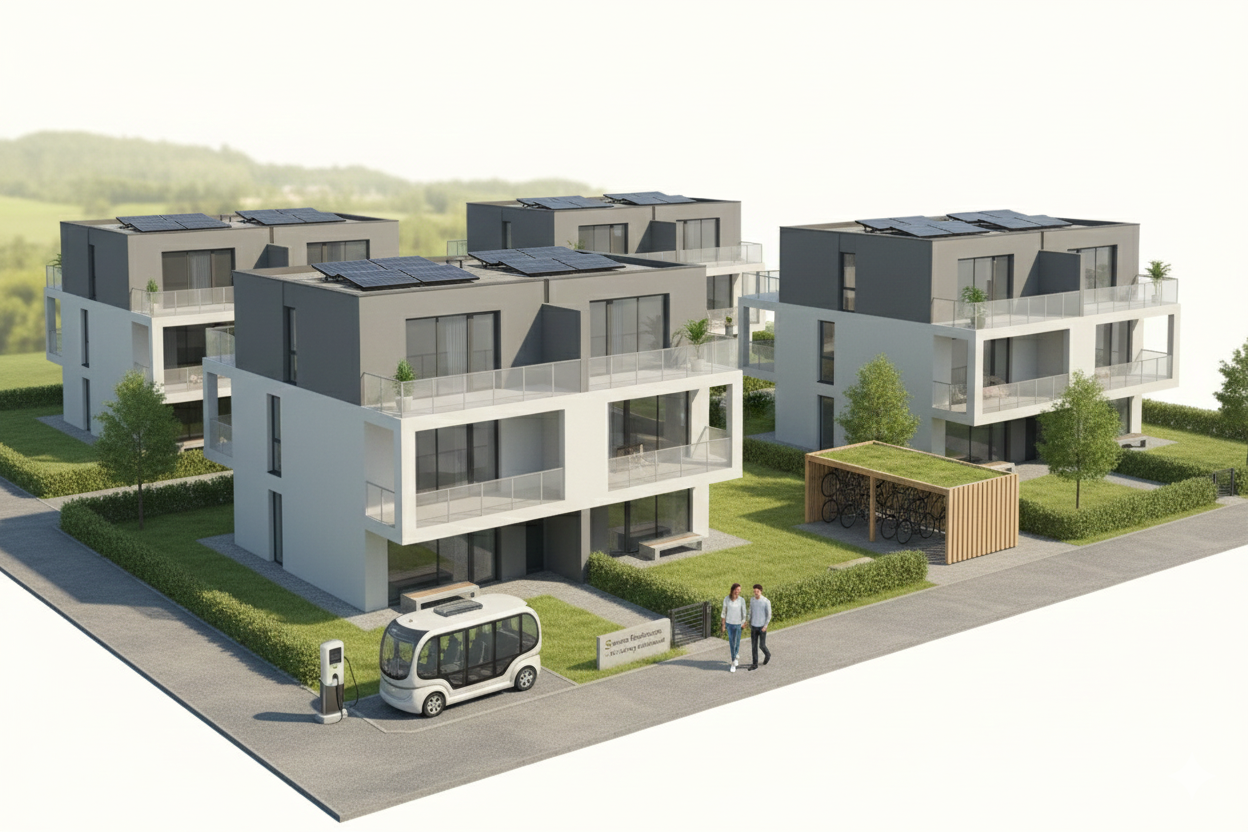 installation photovoltaïque pour projet de construction