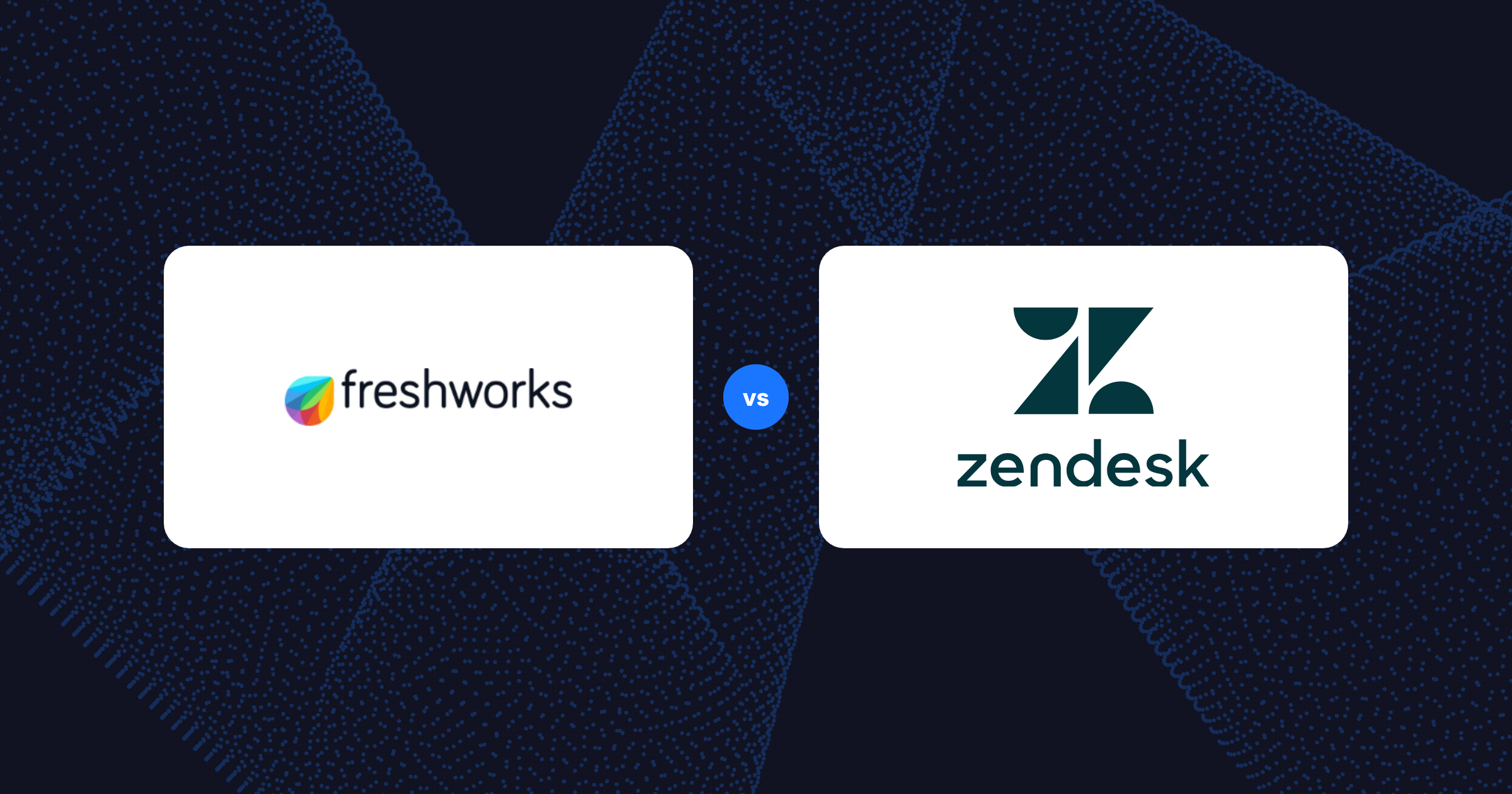 Freshdesk vs Zendesk comparison hero with brand logos