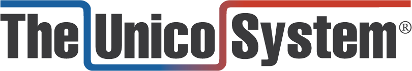 The Unico System logo with blue and red brackets surrounding 'Unico' and 'System'.