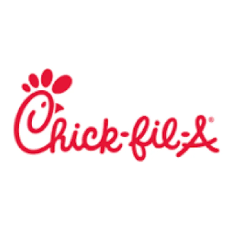 Chick-fil-A logo in red with stylized chicken head forming the letter C.