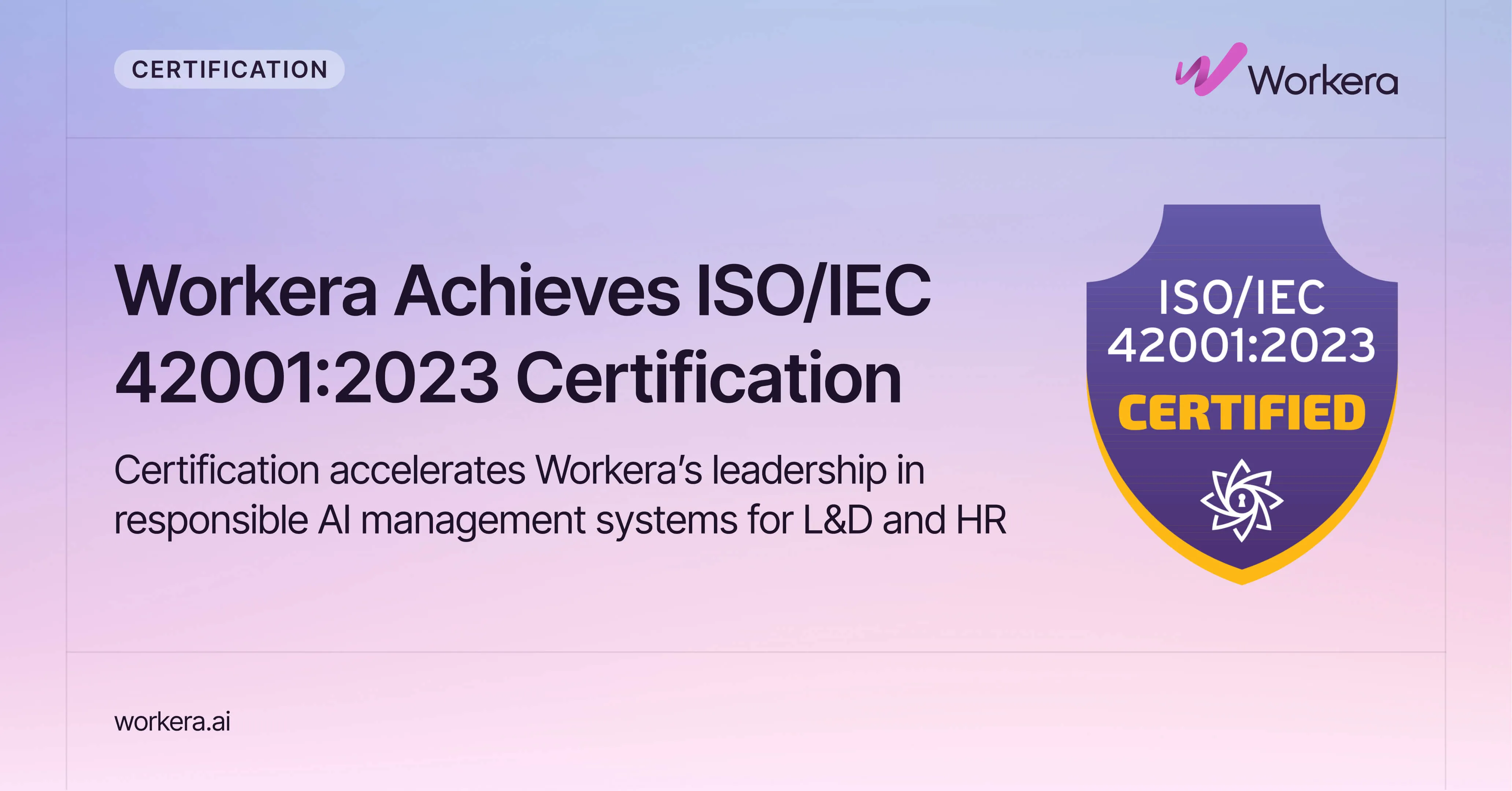 Workera Achieves ISO/IEC 42001:2023 Certification