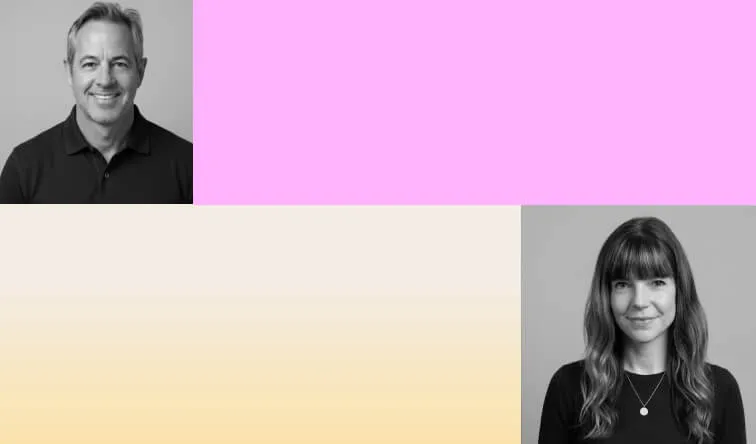 Headshots of two event speakers