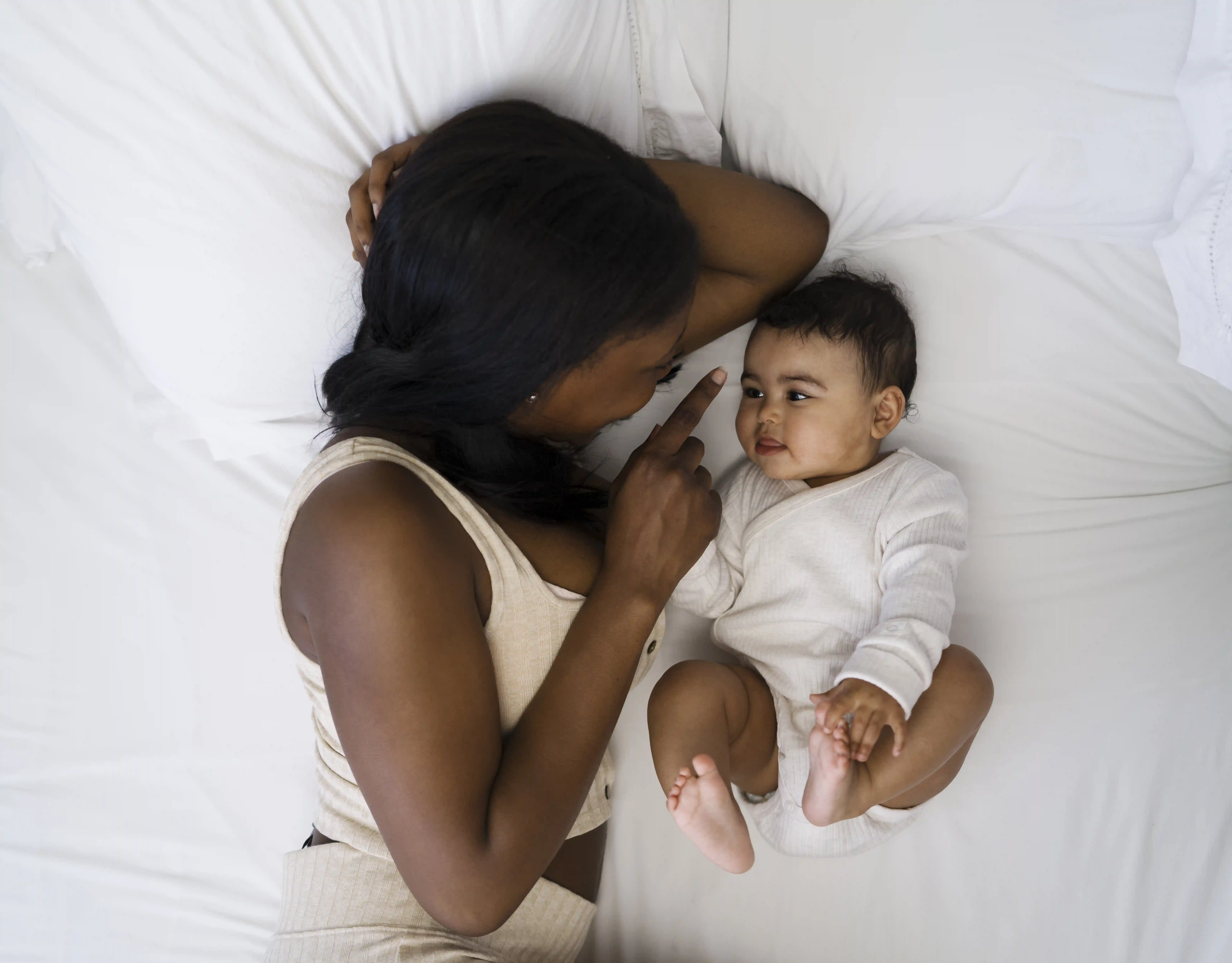 Mother spending time with her beloved child