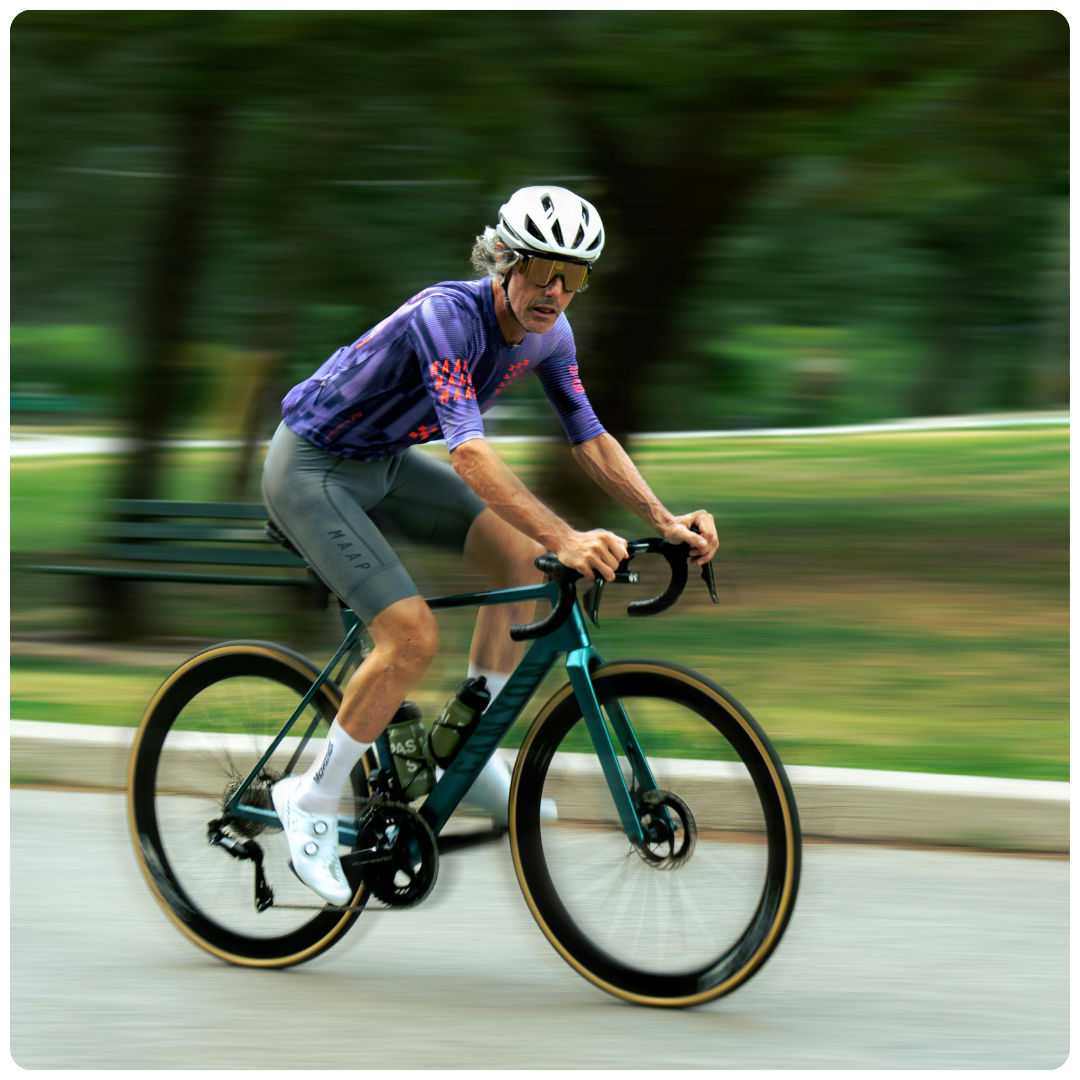 Three smartphone screens showing a fitness app with weekly workout overview, details of a long HIIT swim session, and today's short intervals hill workout summary with pace charts.