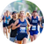 Group of female runners in a race