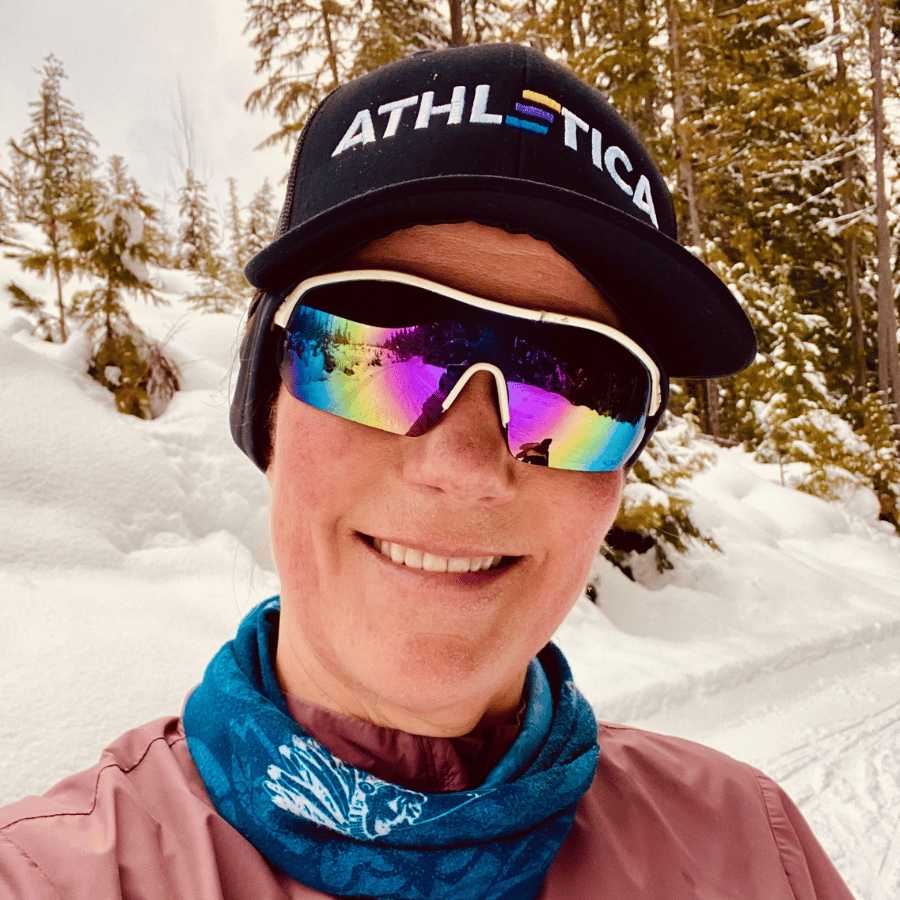 Cindy Maloney training for a triathlon