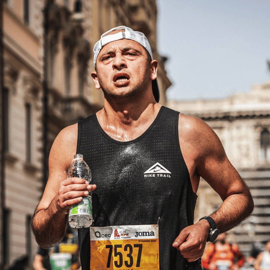 Georgios Patsilis running a marathon