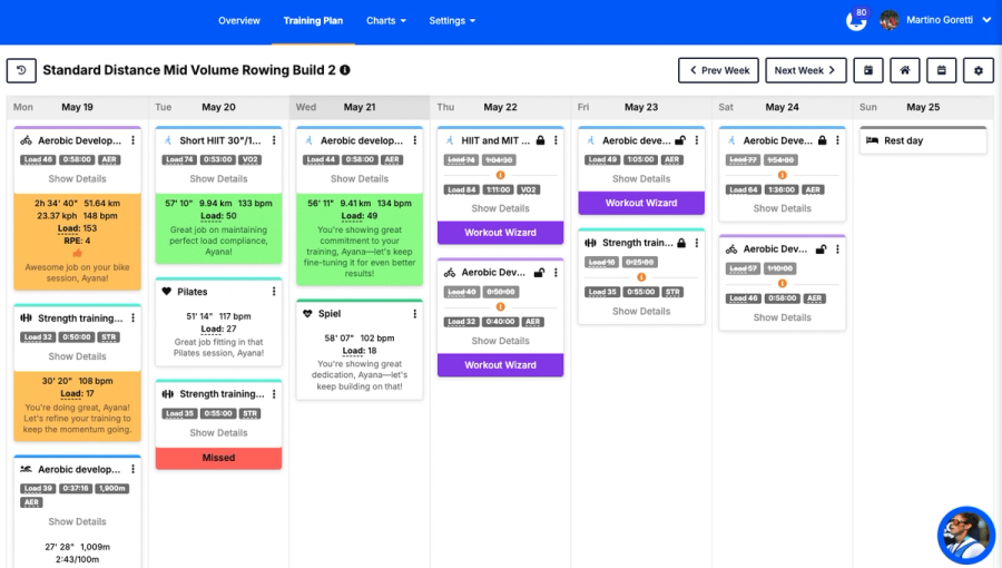 Athletica's HYROX strength training workouts in the Global Library