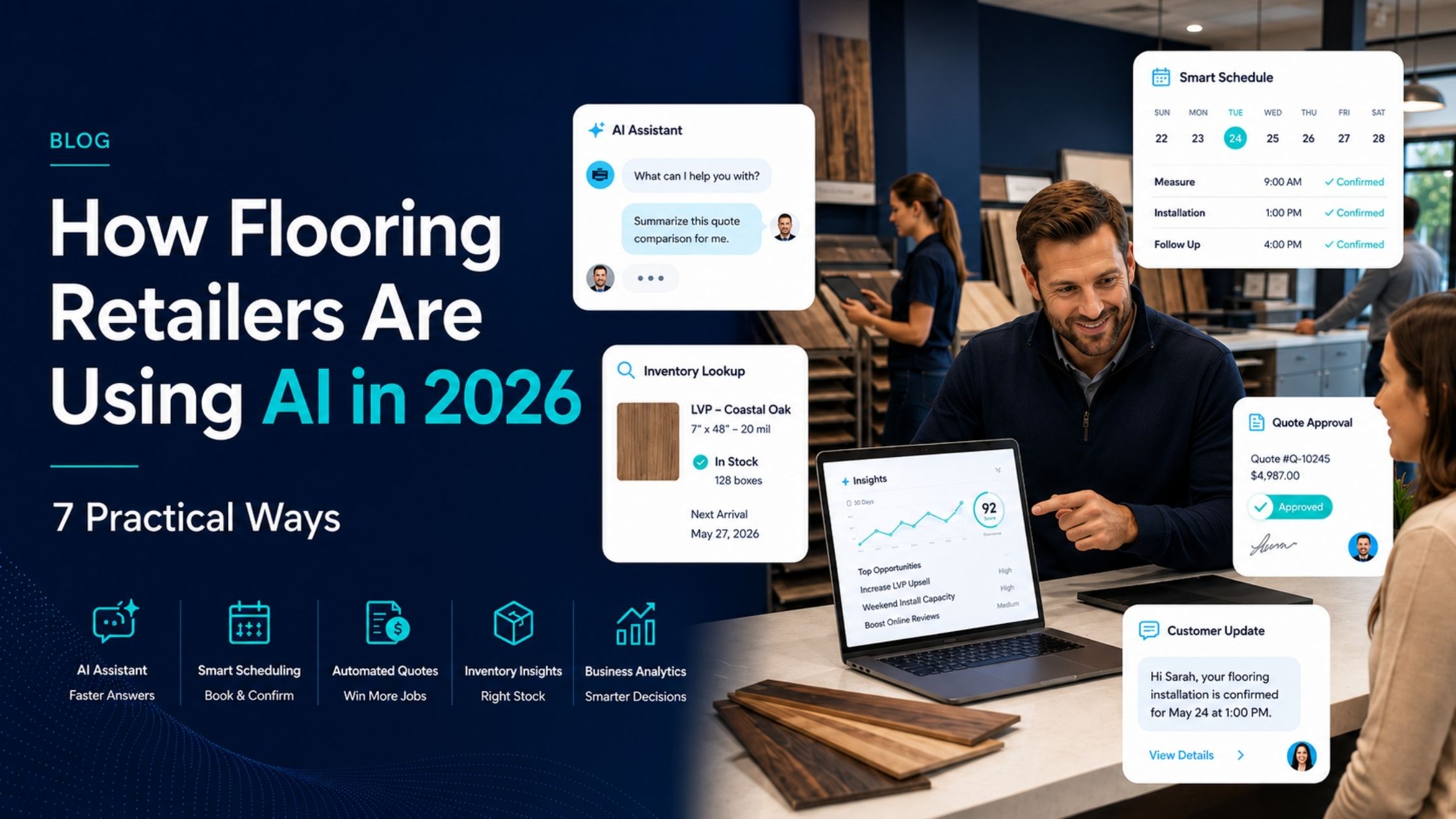 How Flooring Retailers Are Using AI in 2026 (7 Practical Ways)