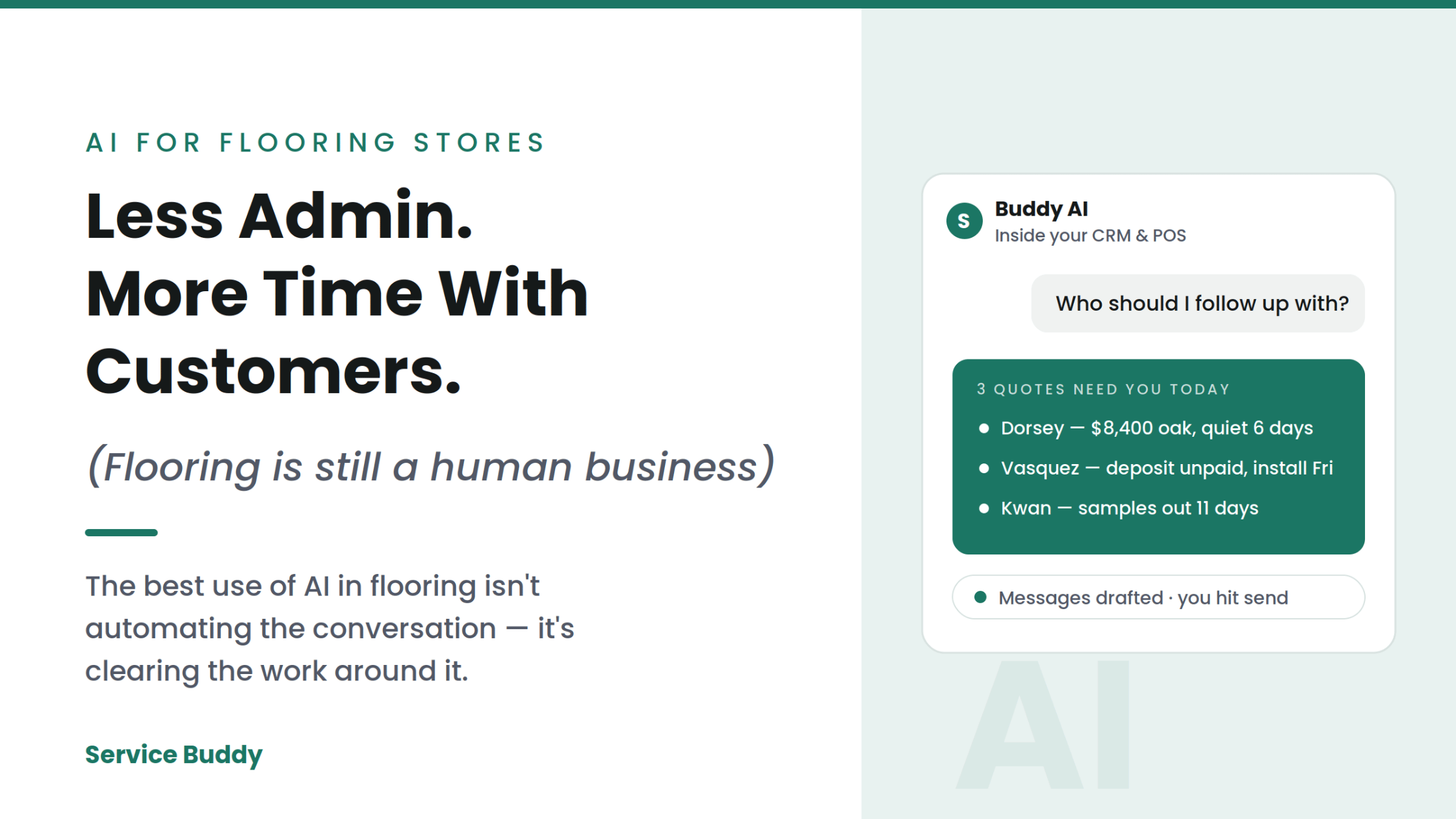 How AI Can Help Flooring Stores Spend More Time With Customers