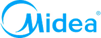 Midea brand logo in blue.
