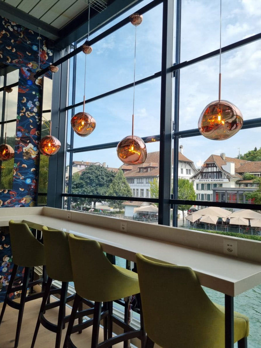 Aarelounge im LOEB Thun