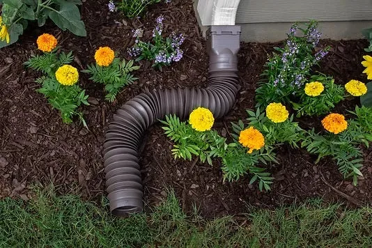 spectra groundspout attached to a downpipe
