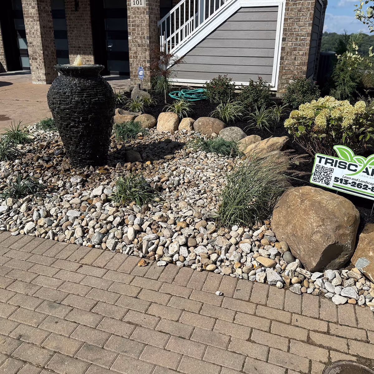 paver patio installation near me by Triscapes