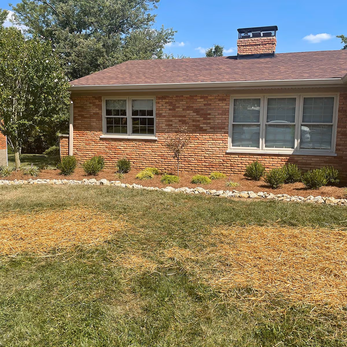 Large residential property after precise weekly mowing service