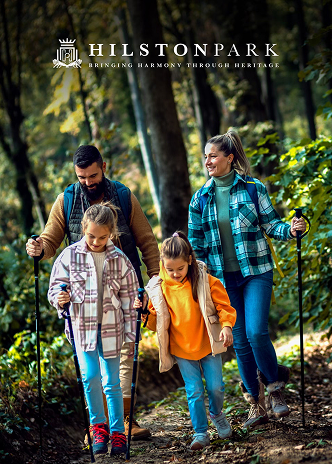 Family enjoying Hiltonton Park’s greenery, reflecting the brand’s improved website development and presence.