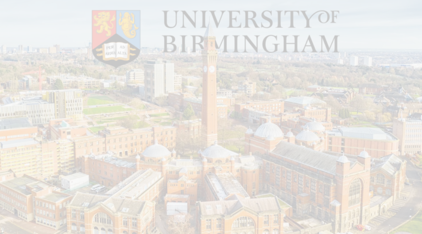University of Birmingham campus with modern architecture, highlighting website design support and enhanced digital presence.