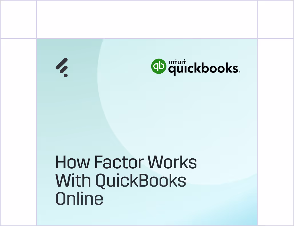 Factor AE QuickBooks Online Integration Guide