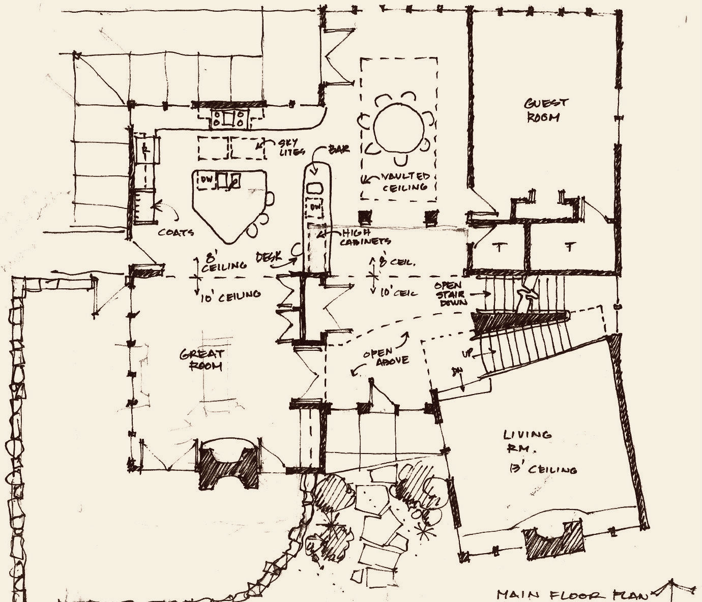 Lawrence and Gomez Architects 2D schematic diagrams