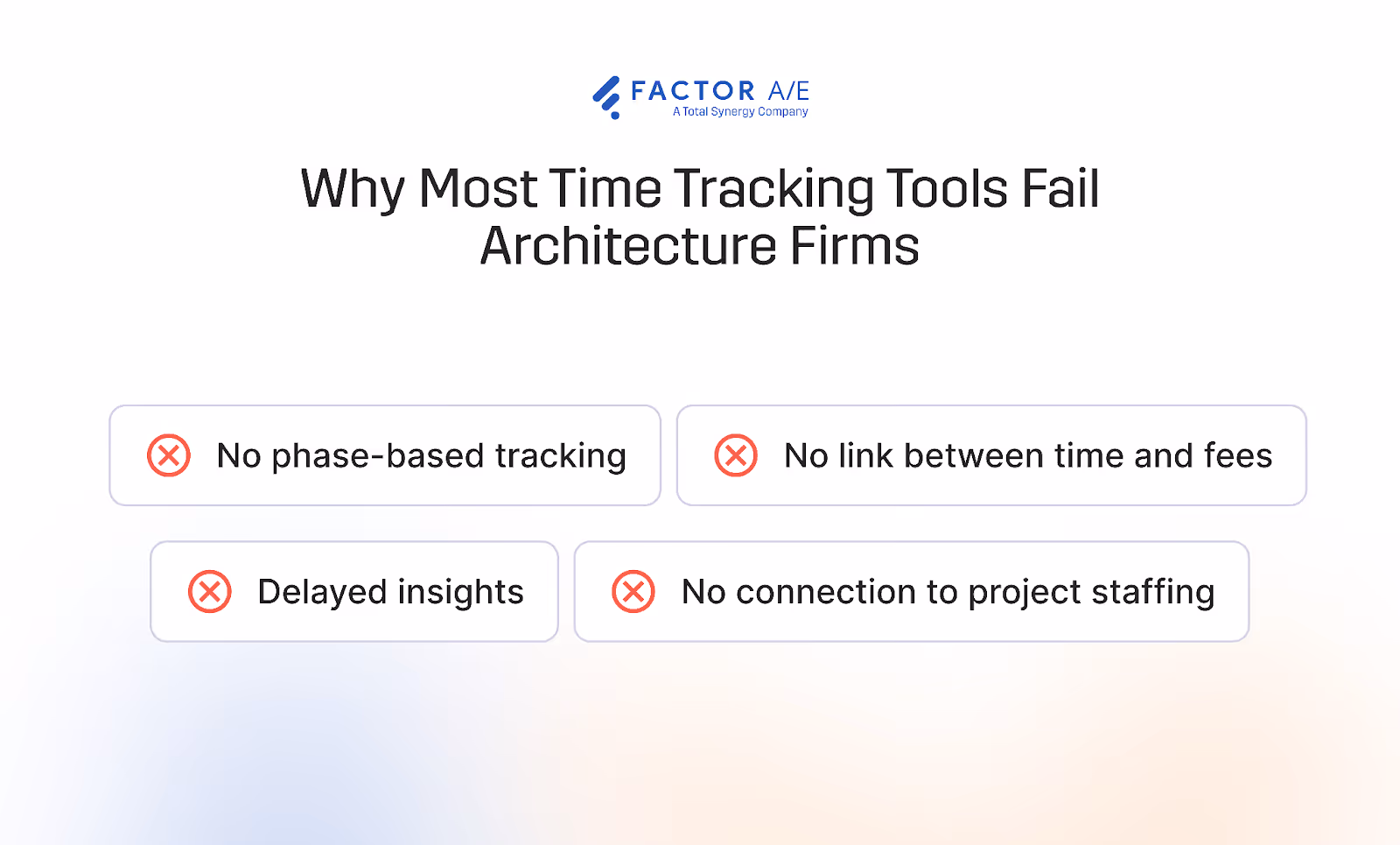 reasons why generic time tracking software does not work for A&E