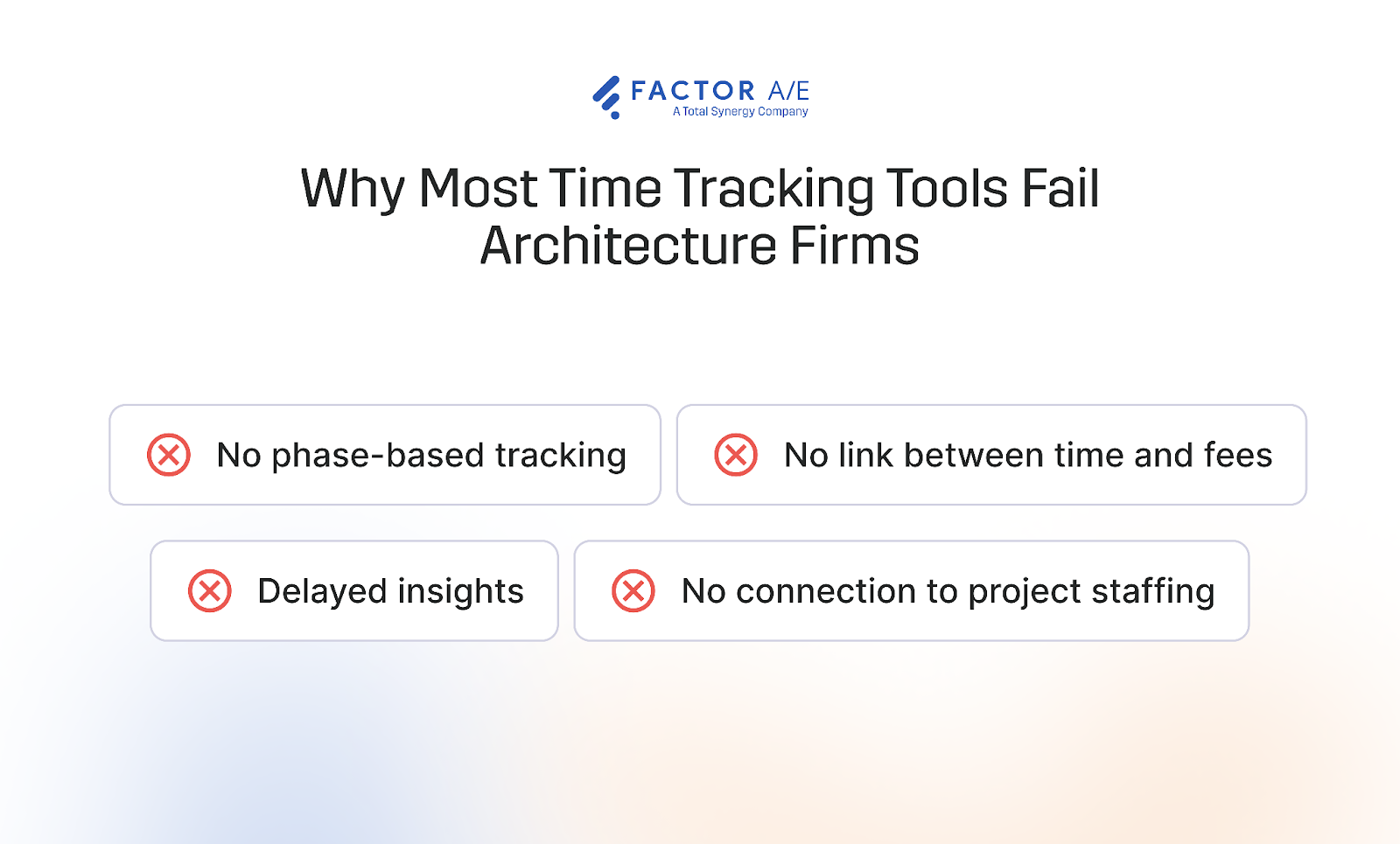 reasons why generic time tracking software does not work for A&E