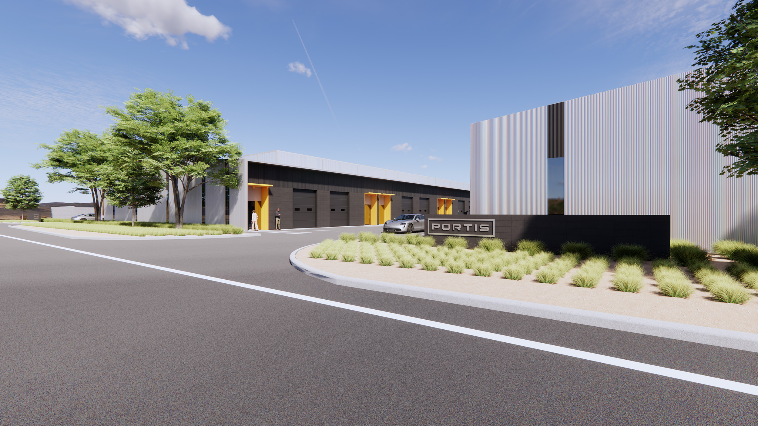 Portis industrial building rendering