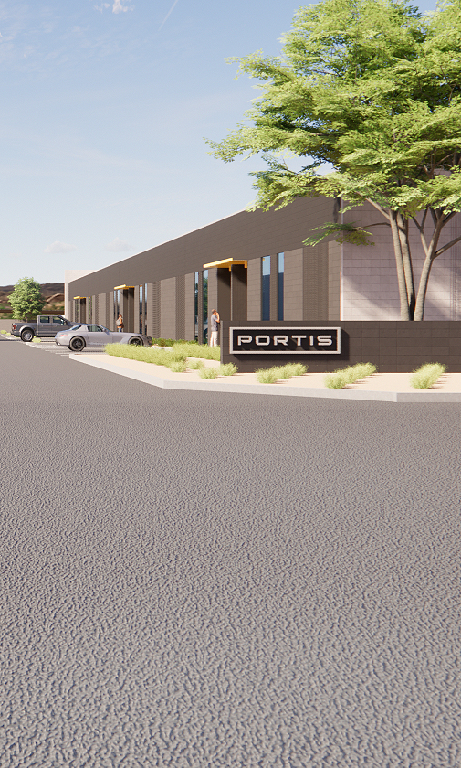 Portis industrial building rendering