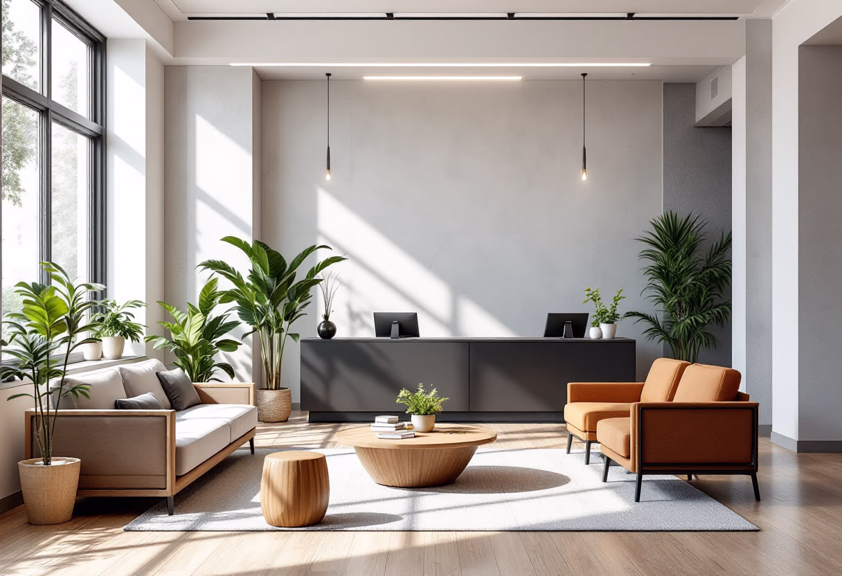 image of school reception area