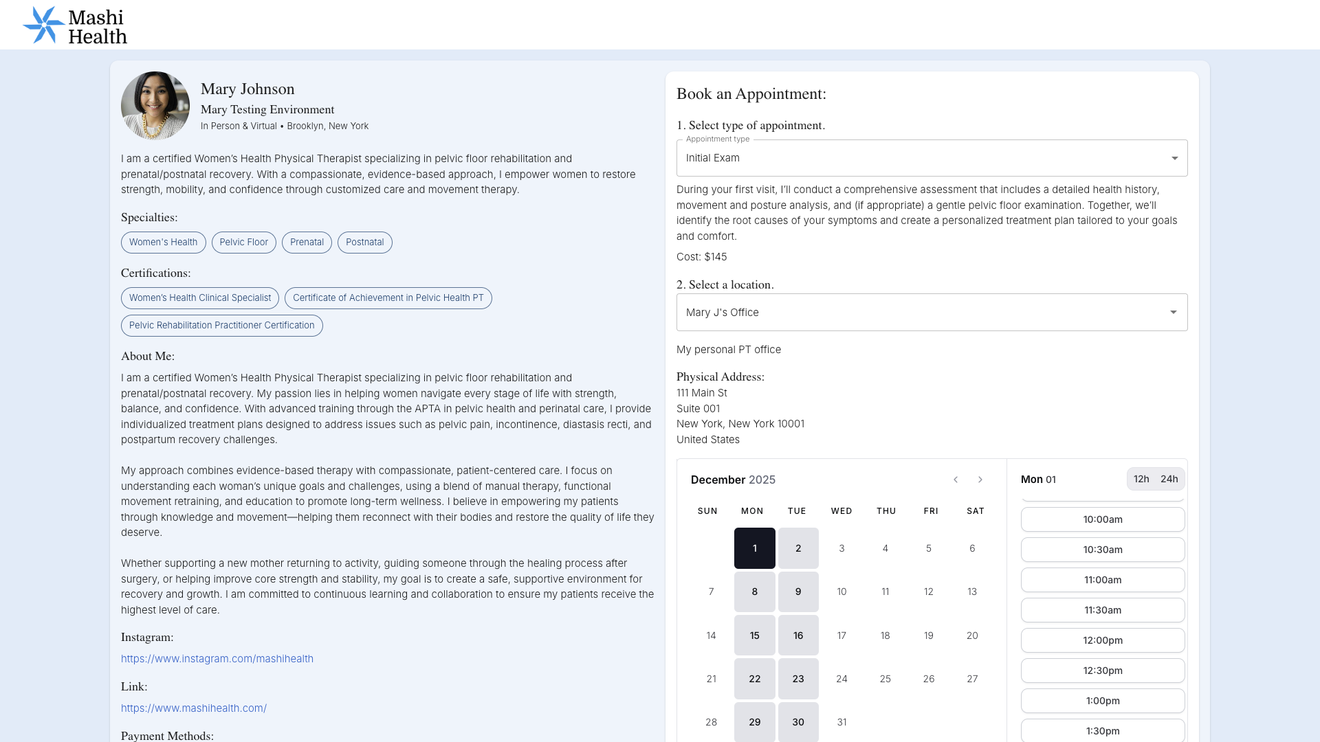 Mashi Directory Mockup