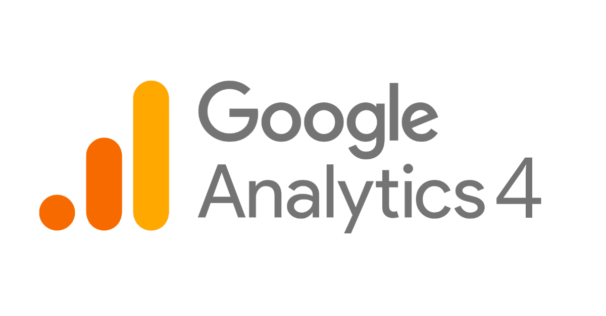 Logo Google Analytics 4 avec barres orange dégradées de petite à grande.