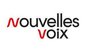 Logo of Nouvelles Voix, a voice-over and dubbing agency and Oliverlist B2B prospecting client