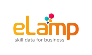 Logo d'eLamp, plateforme de gestion des compétences, client d'Oliverlist en prospection B2B