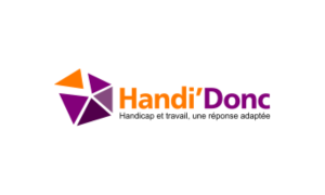 Logo of HANDIDONC, a disability-inclusive outsourced services company and Oliverlist B2B prospecting client