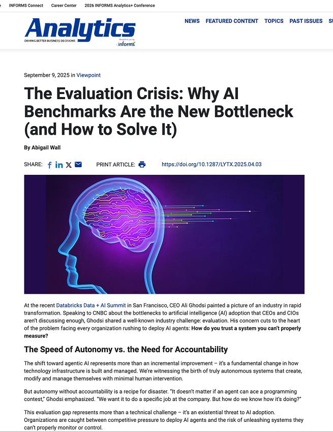 The Evaluation Crisis: Why AI Benchmarks Are the New Bottleneck (and How to Solve It)