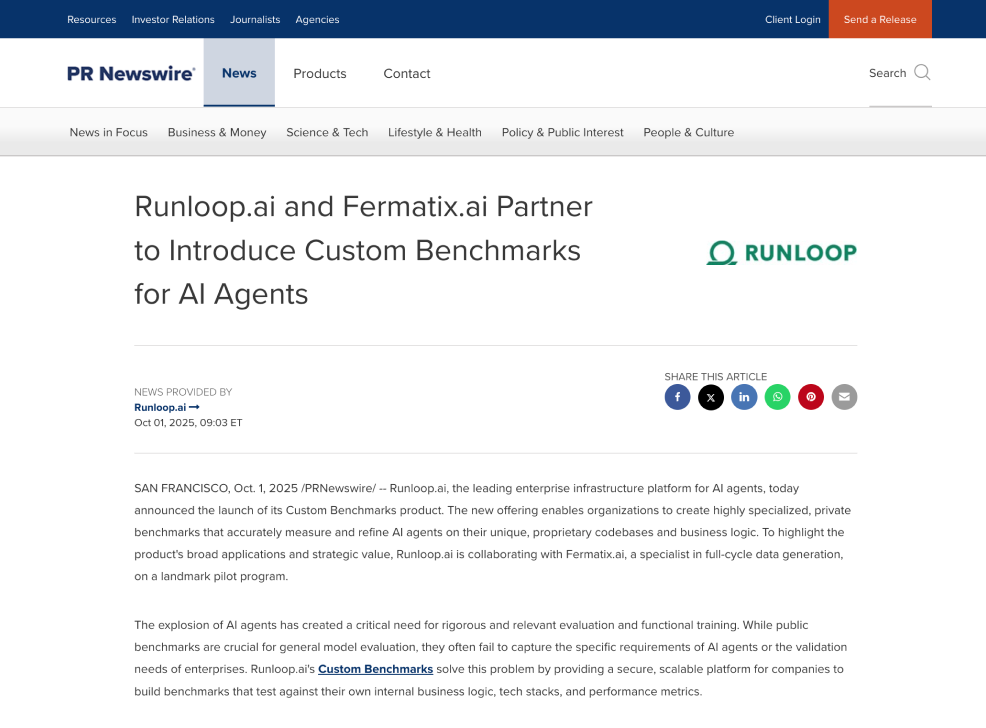 Introducing Custom Benchmarks for AI Agents with Fermatix.ai