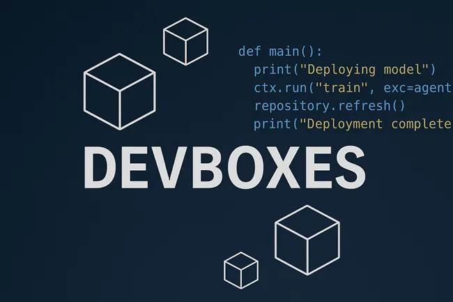 Representative image of Devboxes, Runloop’s secure sandbox infrastructure for deploying AI coding agents in enterprise environments.