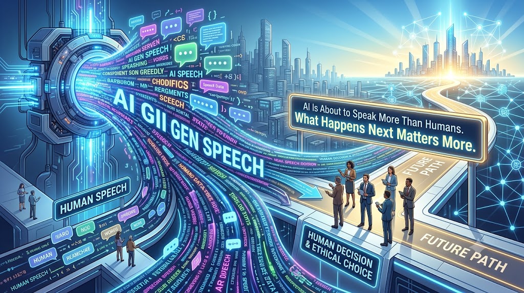 AI Is About to Speak More Than Humans. What Happens Next Matters More.