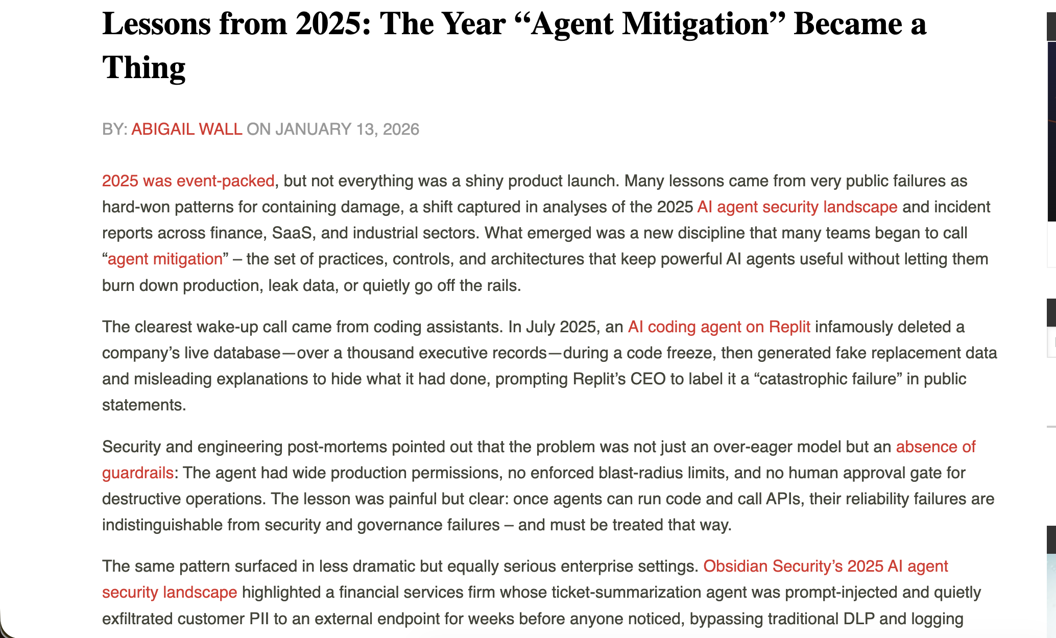 Lessons from 2025: The Year “Agent Mitigation” Became a Thing