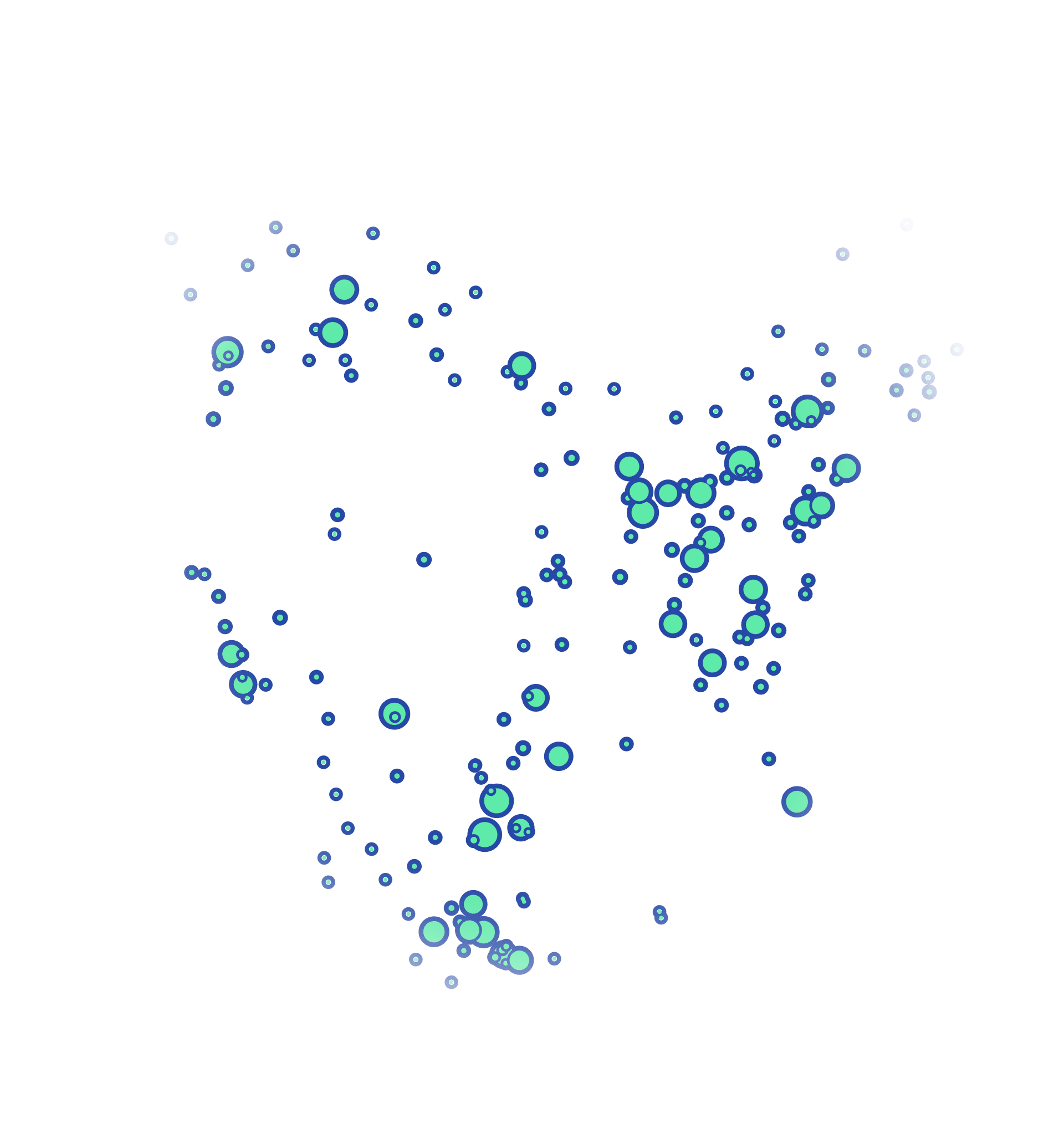 Map of North America showing Cargados Marketplace Footprint