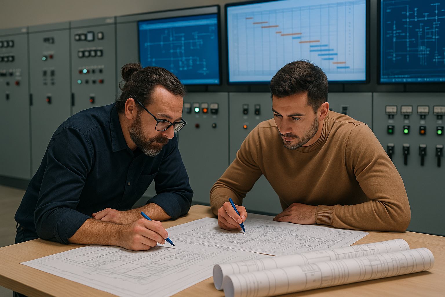 image of factory equipment (for a manufacturing plant)