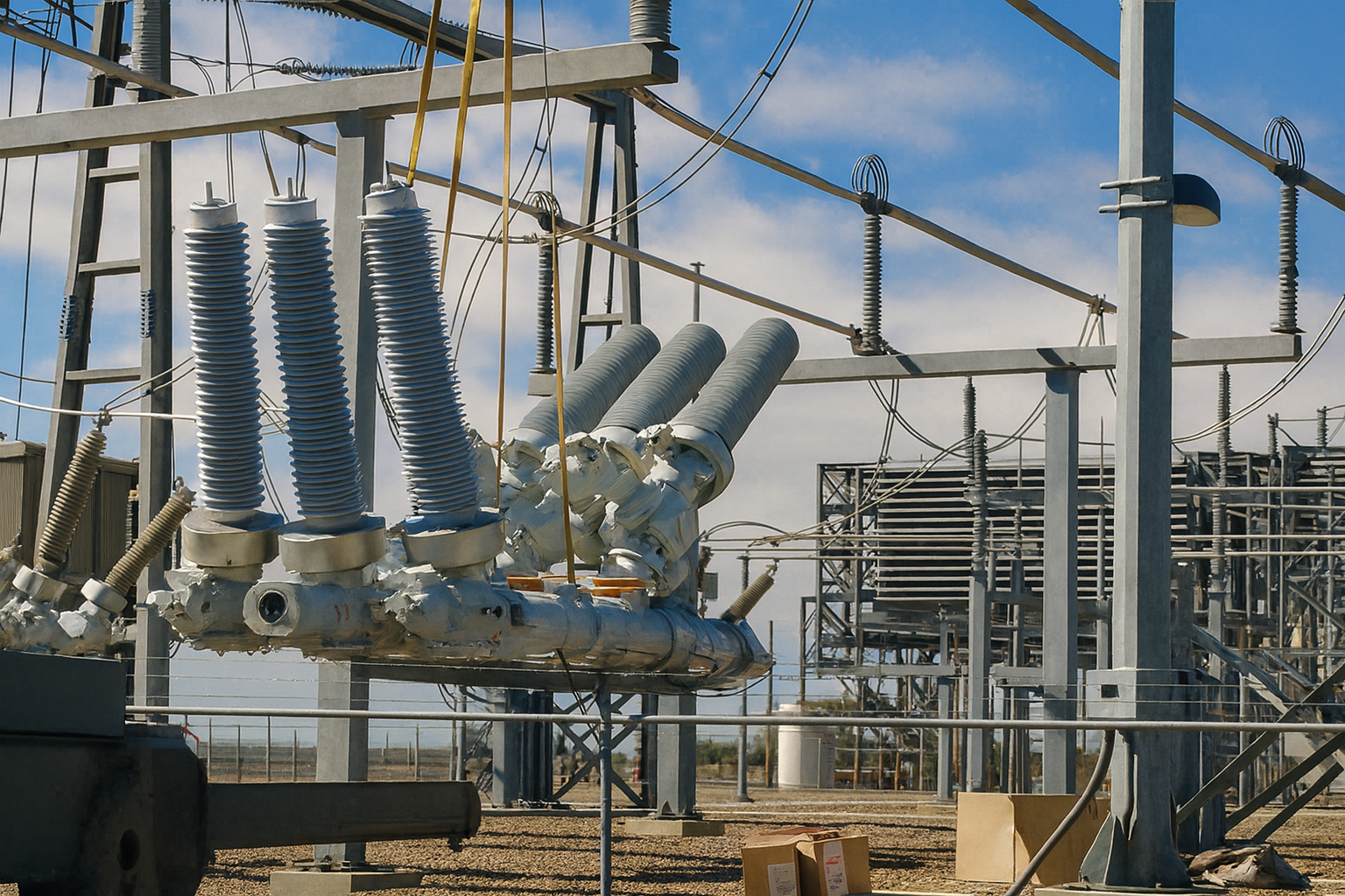 image depicting employees collaborating (for a manufacturing plant)