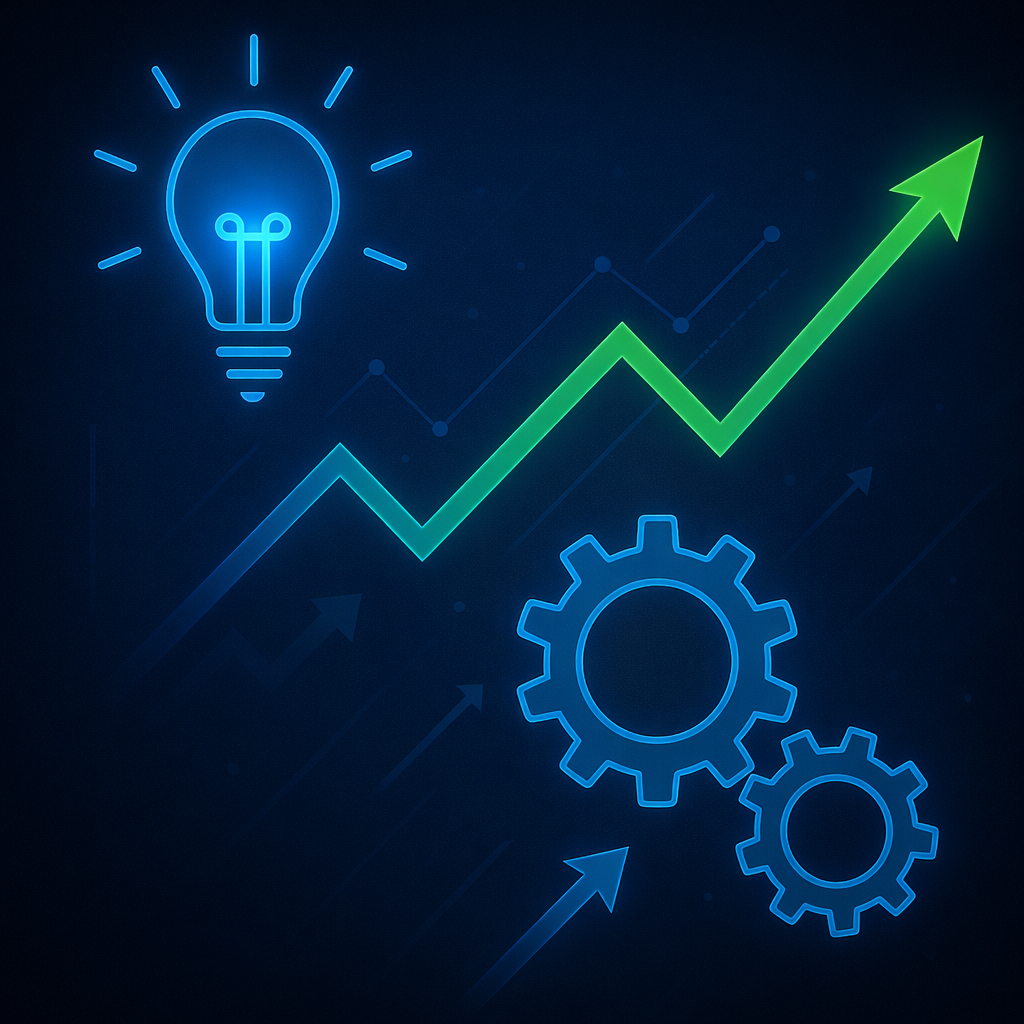 image depicting employees collaborating (for a manufacturing plant)