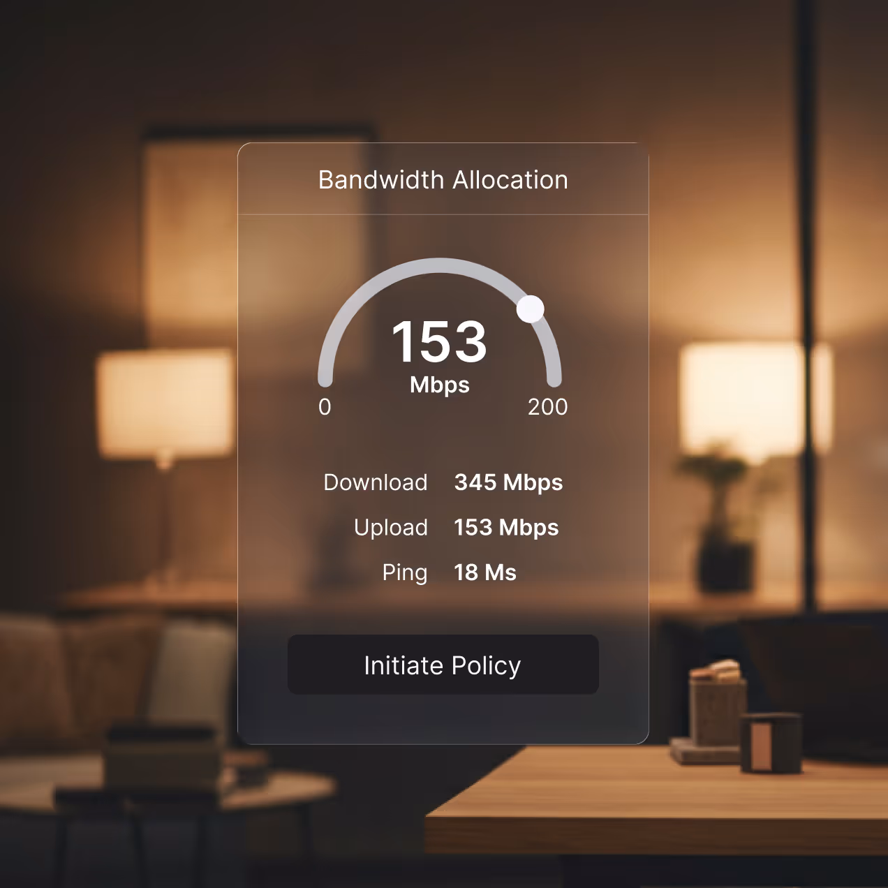 Bandwidth allocation mockup