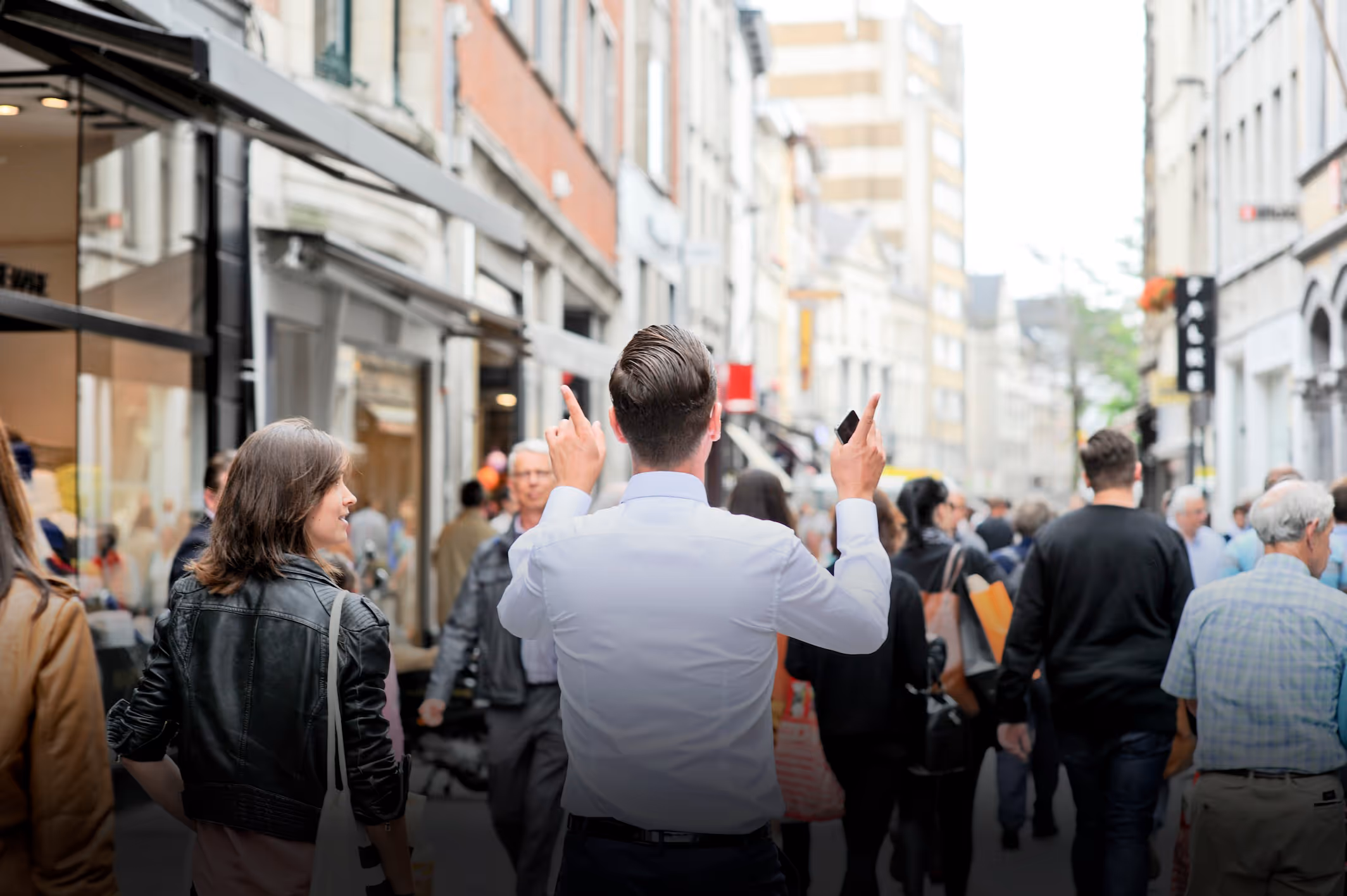 Tanguy giving a tour
