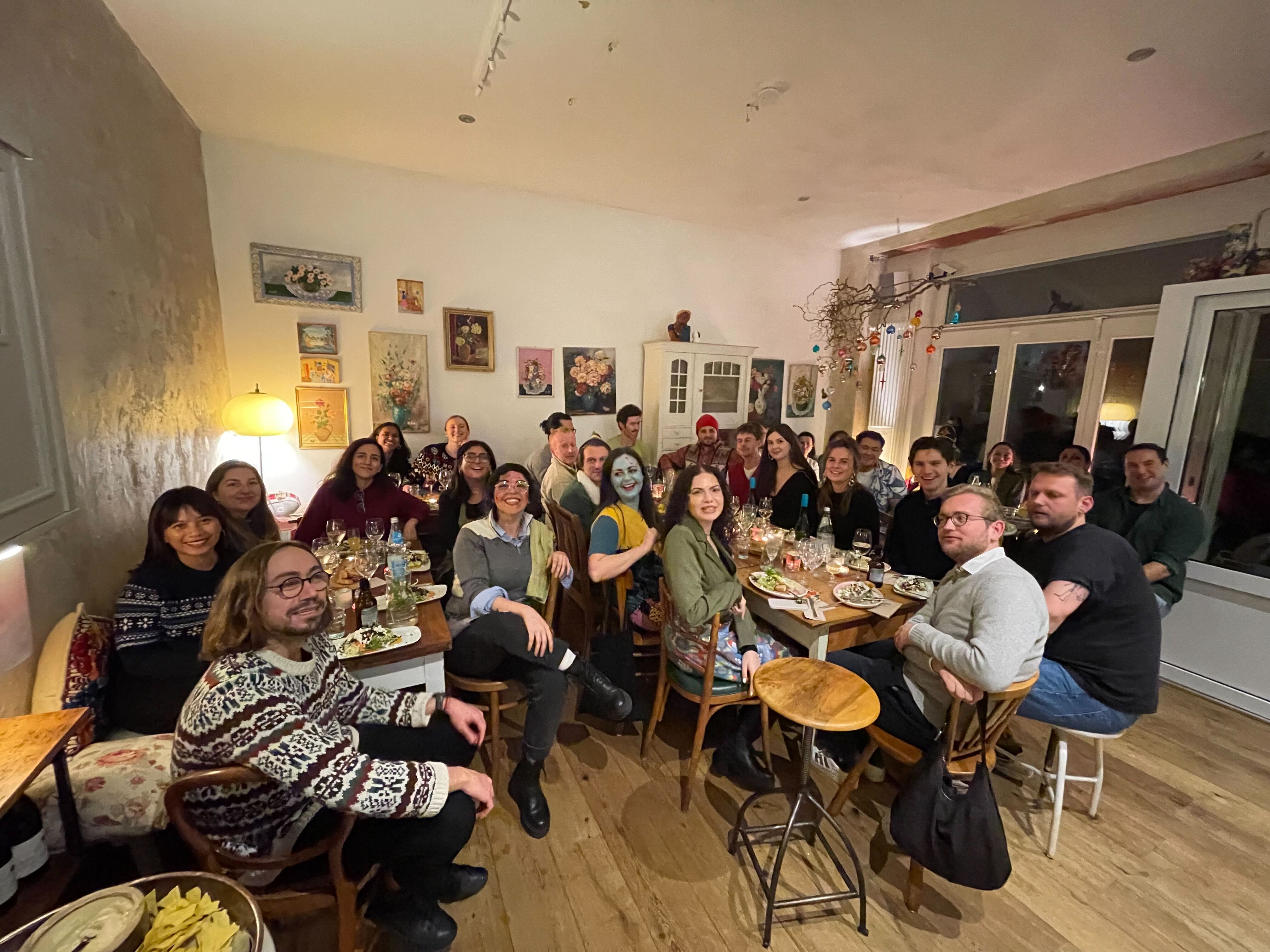 A picture of the CleanHub team at their christmas party