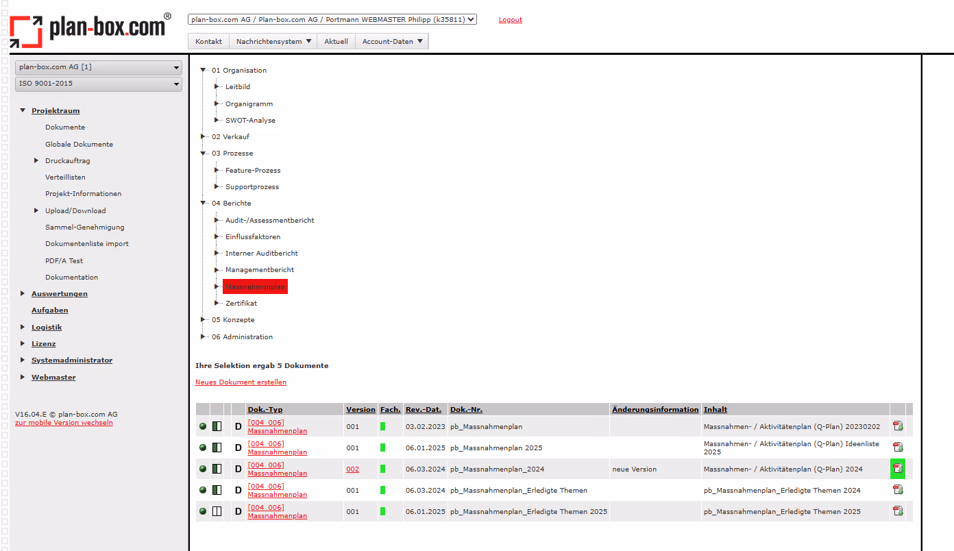Dokumentation wird automatisch nachvollziehbar und prüffähig