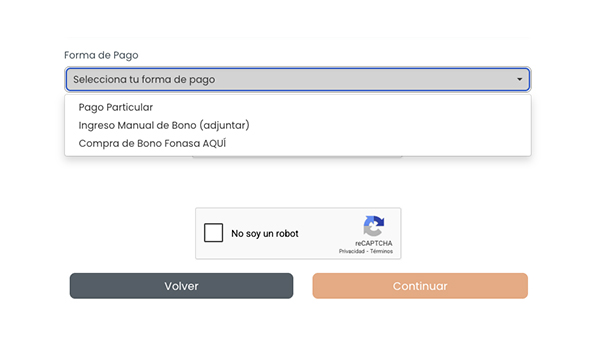 Paso 3: Medio de pago