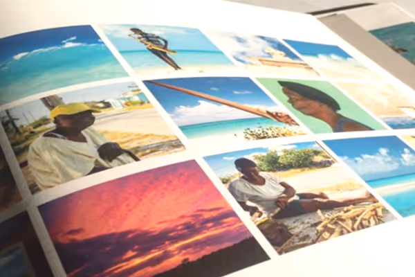 a close up of a book