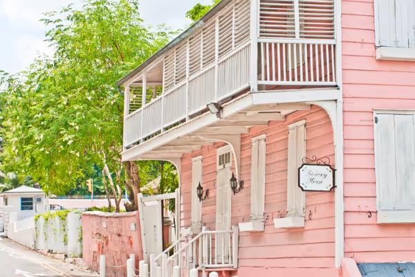 a close up of a brick building
